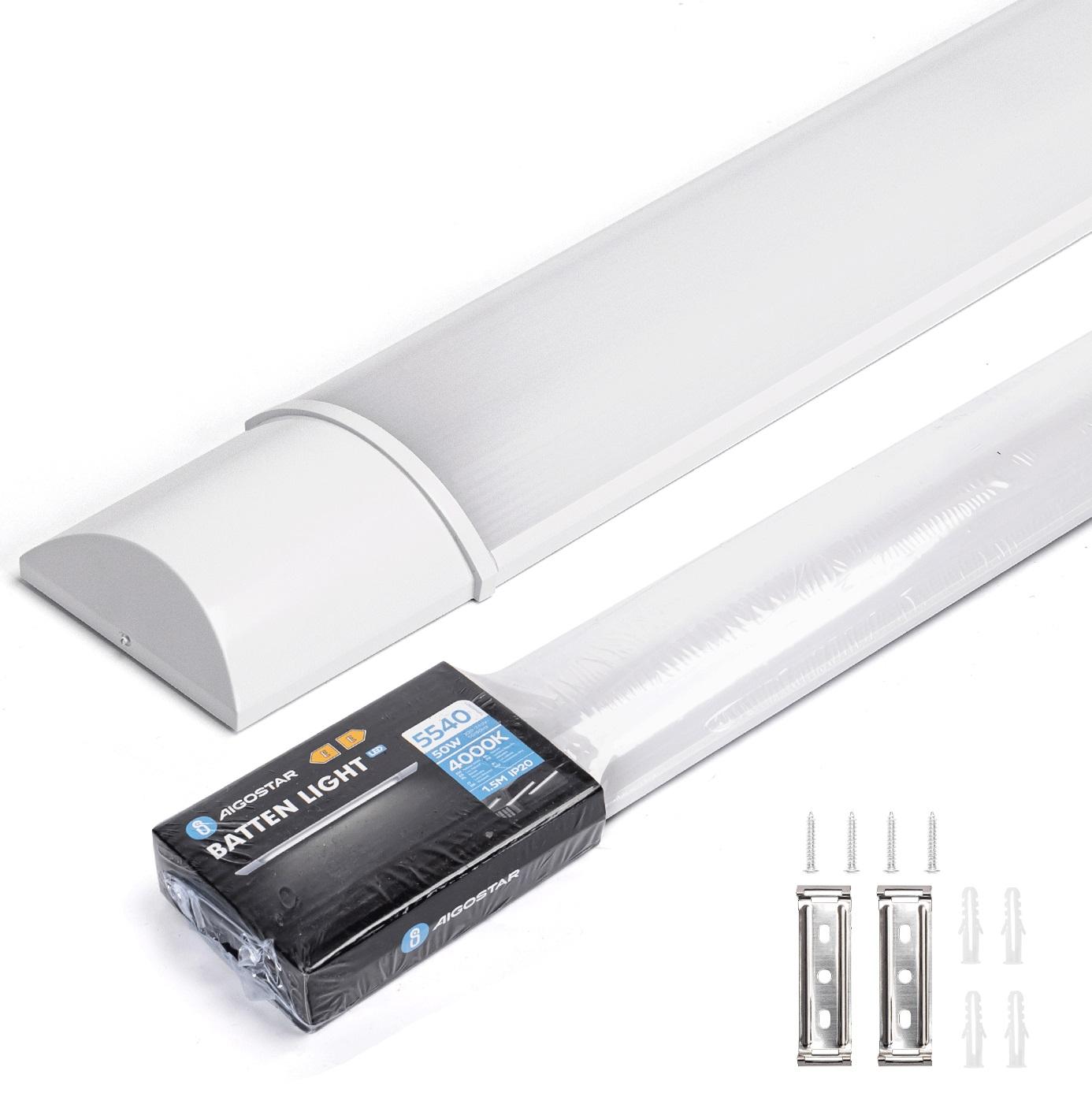 Armadura LED 50W 220V Branco 4000K IP20 5540Lm (1,50 mts)