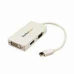 Adaptador Mini DisplayPort para VGA/DVI/HDMI Startech MDP2VGDVHDW Branco Preto