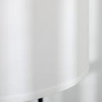 Candeeiro de Pé Moderno Lâmpada E27 Máx. 40W com Ecrã de Linho e Interruptor de Pé 64x38x163,5cm Branco e Preto