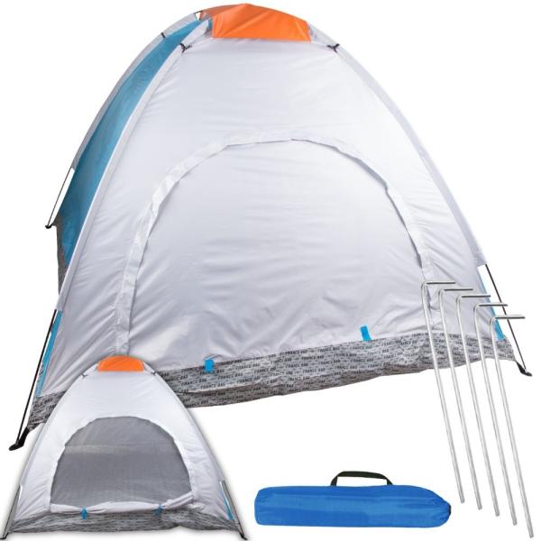 Tenda de Campismo c/ Mosquiteiro e Cobertura de Luz p/ 2 Pessoas (180 x 180 x 135 cm)