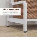 Suporte para Impressora de 3 Níveis com Estrutura em Aço e Estante de Arrumação para Escritório e Casa 55x40x77 cm Branco