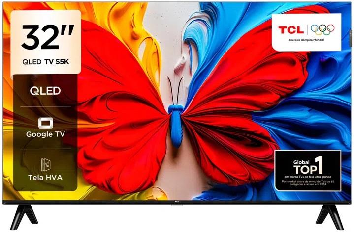 Smart TV QLED 32 32S5K Full HD Wi - Fi (Preto) - TCL