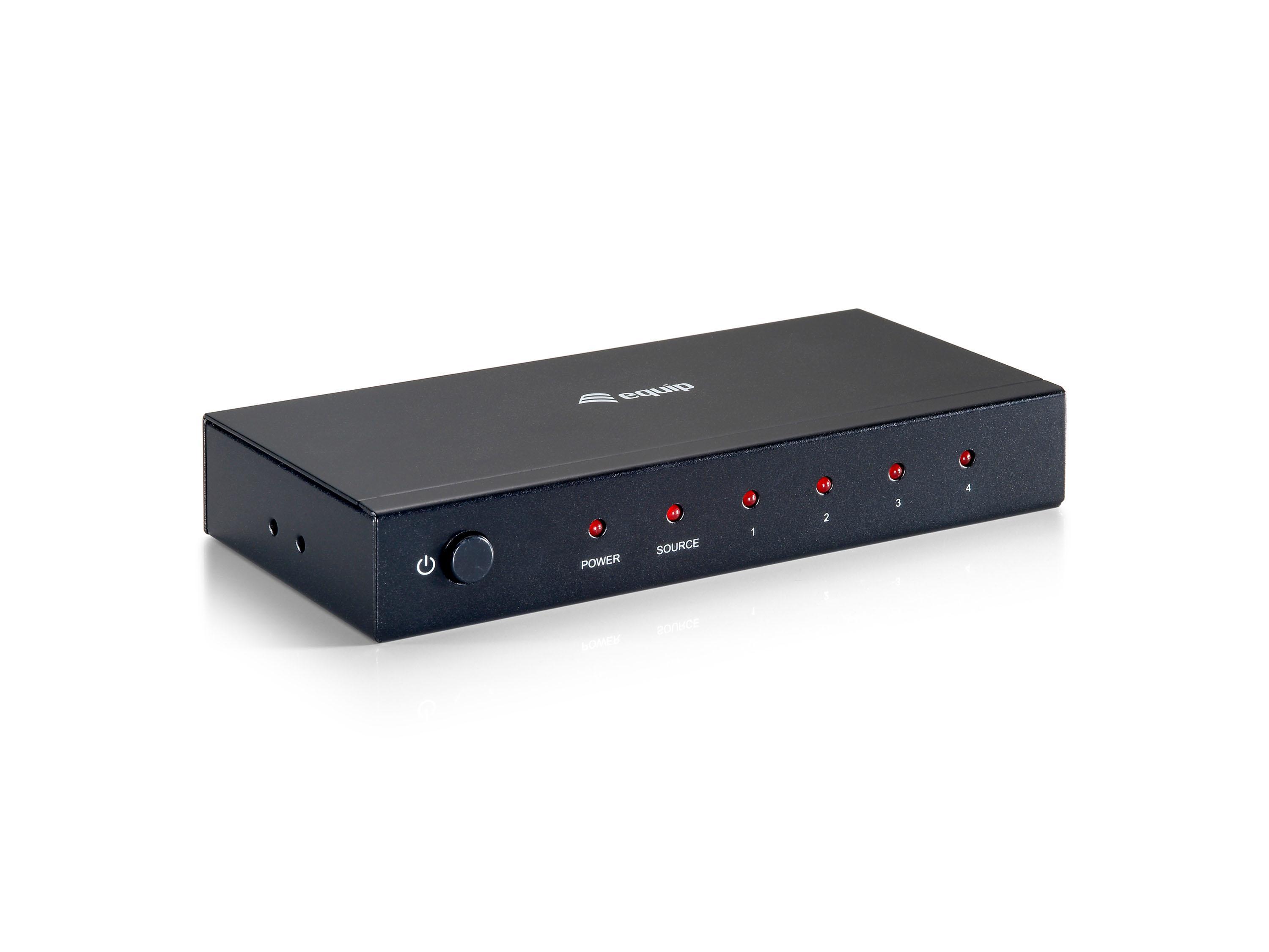 Splitter HDMI 4 Portas Full HD 3D - EQUIP