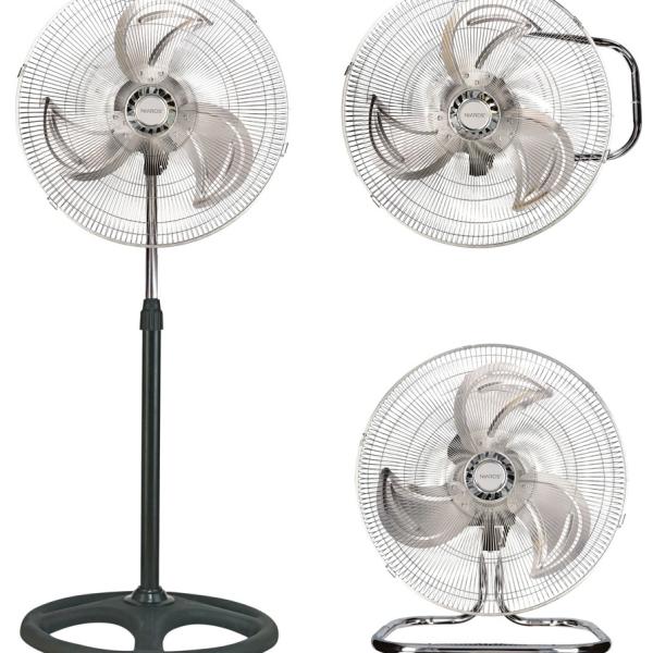 Ventoinha Industrial de Pé (3 - EM - 1) 3 Velocidades 70W (Ø50cm) - NIAROS