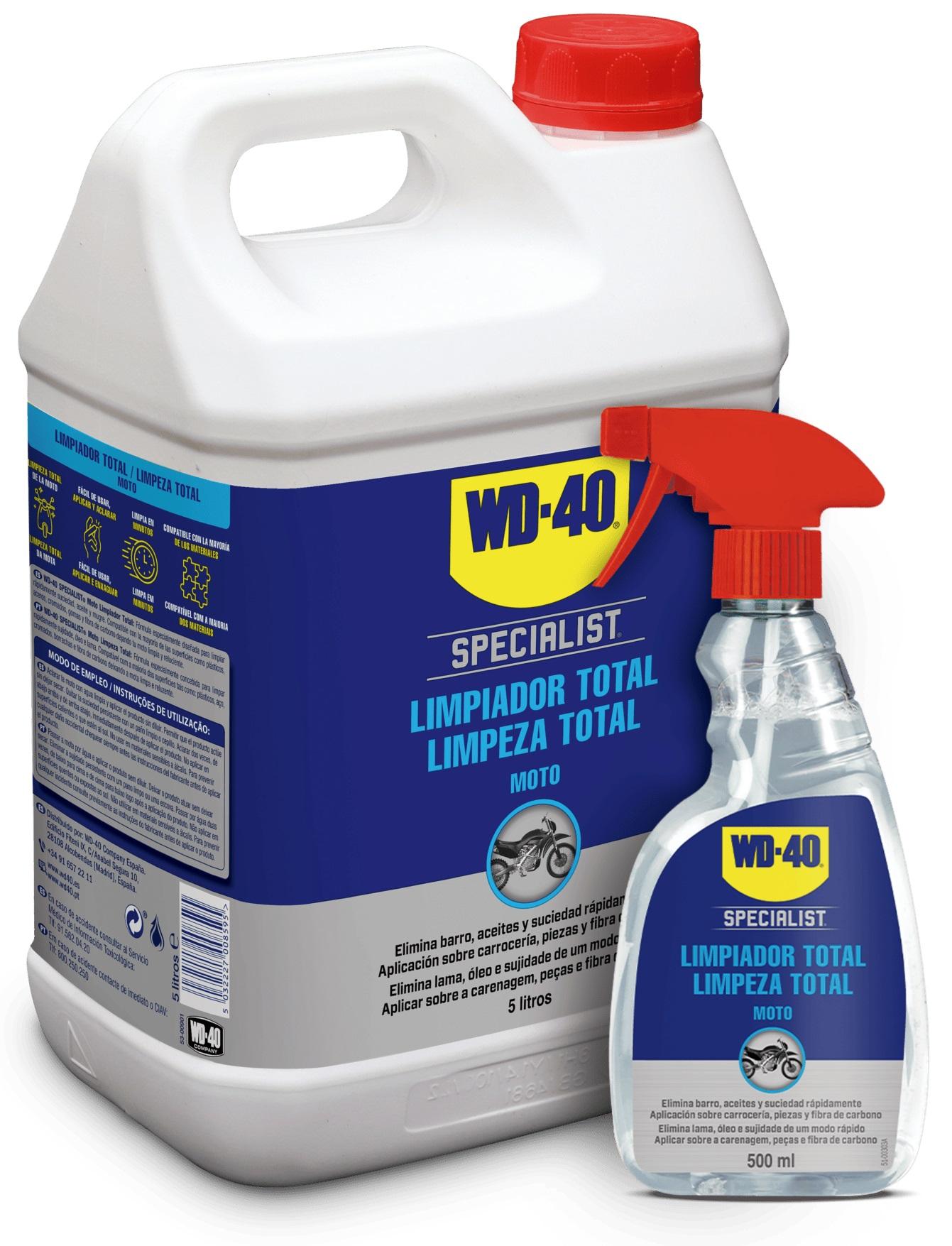 Garrafão Líquido Limpeza Total Wash p/ Lavagem de Mota (5L) - WD - 40