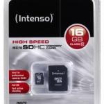 Cartão de Memoria microSD 16GB (CLASSE 10) - INTENSO