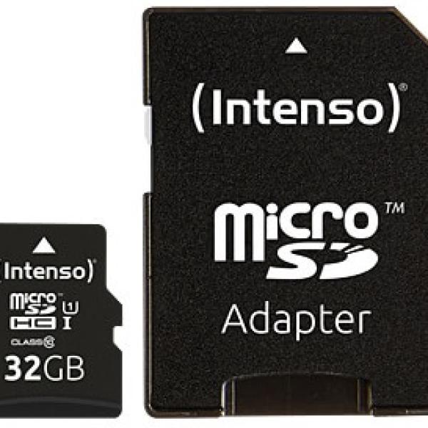 Cartão de Memória 32GB UHS - I Premium Class 10 + Adaptador - INTENSO