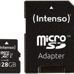 Cartão de Memória 128GB UHS - I Premium Class 10 + Adaptador - INTENSO