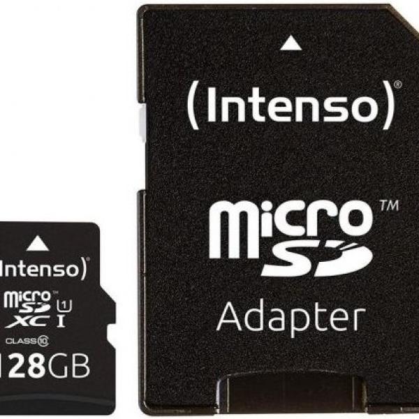 Cartão de Memória 128GB UHS - I Premium Class 10 + Adaptador - INTENSO