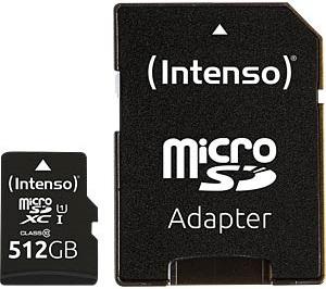 Cartão de Memória 512GB UHS - I Performance + Adaptador - INTENSO