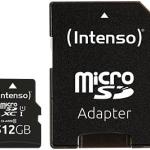 Cartão de Memória 512GB UHS - I Performance + Adaptador - INTENSO