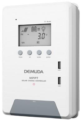 Controlador de Carga LCD 12/24V 30A USB PWM p/ Painel Fotovoltaico