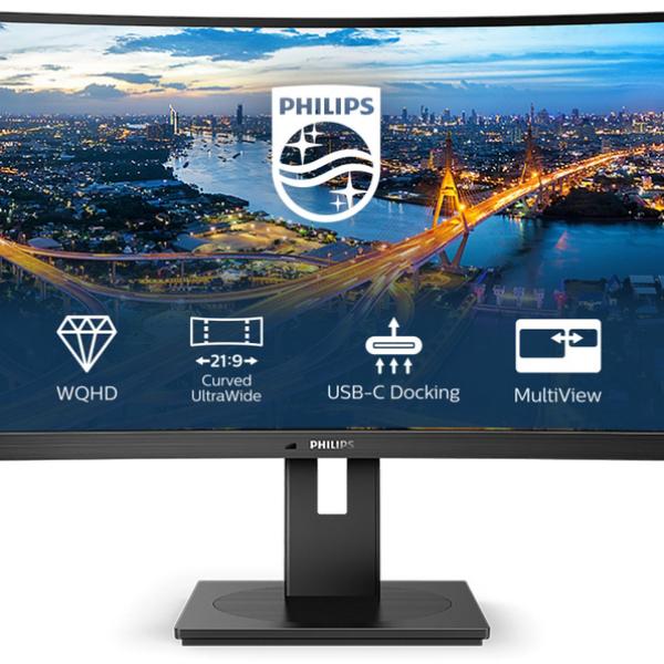 Monitor 34 B Line 346B1C/00 Quad HD LCD (Preto) - PHILIPS