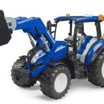 Trator New Holland T5.120 com Pá e Atrelado - BRUDER