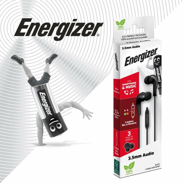 Auriculares Energizer CIA6BK Preto