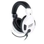 Auriculares com microfone para Vídeojogos Big Ben Interactive PS4OFHEADSETV3WHITE Branco Preto/Branco