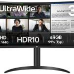 Monitor Curvo 34 34WR50QK - B Wide Quad HD (Preto) - LG