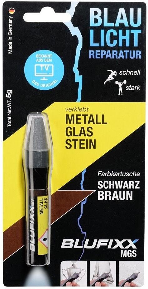 Recarga de Cola Reparadora Metal, Vidro e Pedra (MGS) Castanho Escuro 5g - BLUFIXX