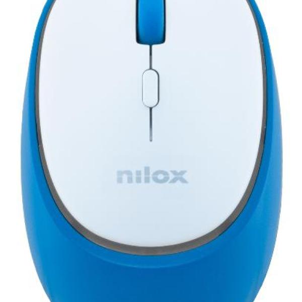 Rato Nilox Dual - Wireless Recarregável Azul