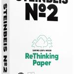 Resma 500x Folhas Papel Fotocopia Reciclado Nº2 Din A4 (80 Gr) - STEINBEIS