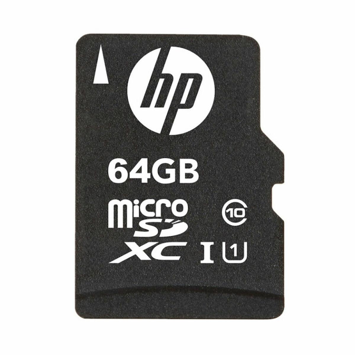 Cartão de Memória Micro SD com Adaptador HP SDU64GBXC10HP-EF 64GB
