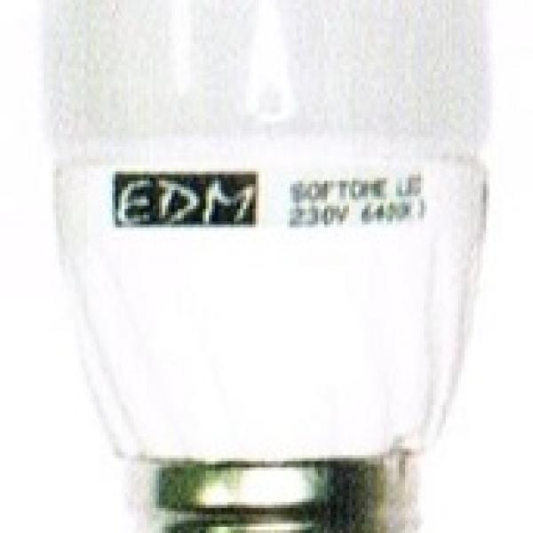 Lampada LED Opalina 220V E27 5W Branco Q. 3000K 360º 400Lm - EDM