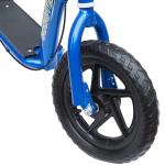 Trotinete para Crianças acima de 5 anos Scooter de 2 Rodas Grandes de 12 Polegadas com Freio e Guidão Ajustável em Altura Carga Máx. 50kg 120x52x80 - 88cm Azul