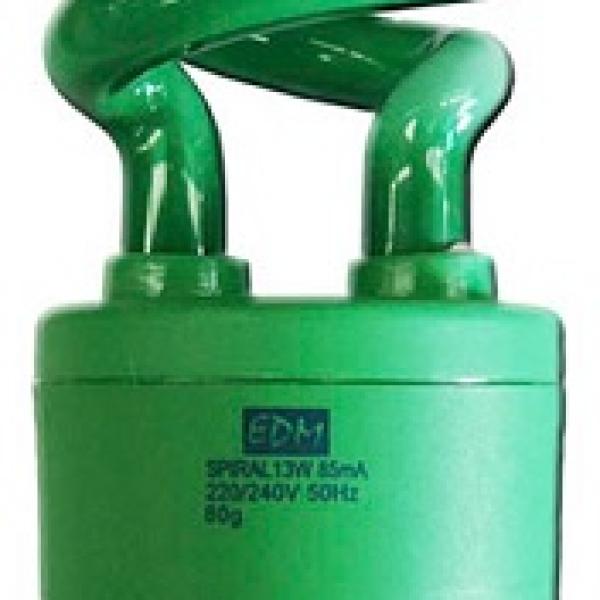 Lampada Economizadora E27 15W 230V Verde - EDM