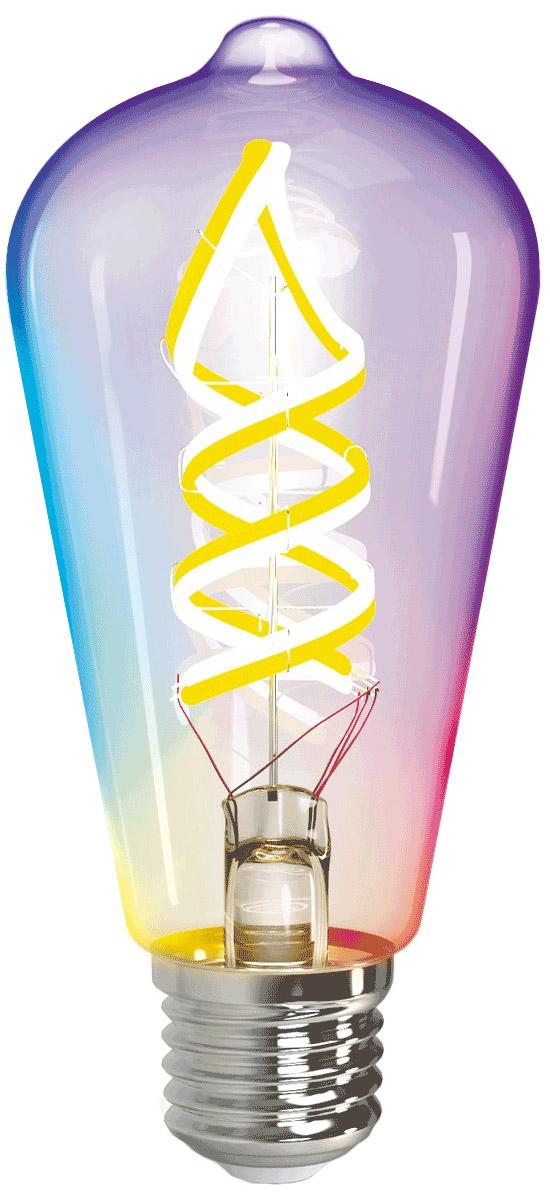Lampada LED Filamento Smart Wi - Fi/Bluetooth ST64 E27 220V 5W RGB + 2700K~6500K 420Lm