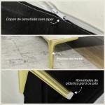 Sofá de 3 Lugares de 181 cm Estofado em Veludo com Almofadas Espessas Pernas de Metal Branco Creme
