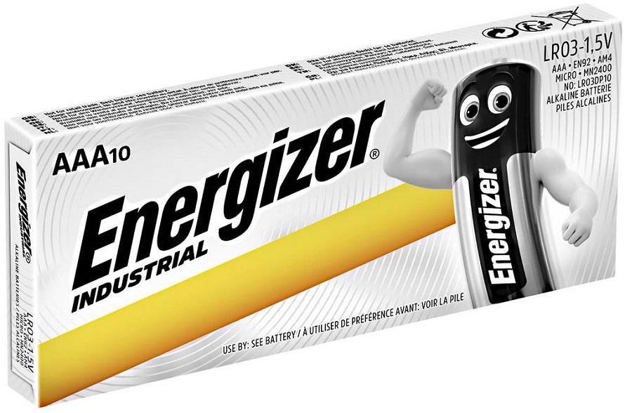 Pack 10x Pilhas Alcalinas Industrial AAA LR03 1,5V - ENERGIZER