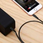 Cabo Áudio Jack (3,5 mm) Akashi ALTJ 35 B 1 m Preto