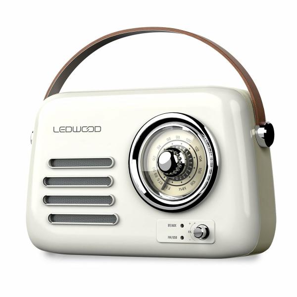 Rádio Transistor Ledwood ALMA WHI Branco 30 W