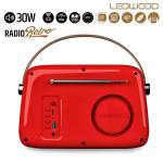Rádio Transistor Ledwood ALMA RED Vermelho 30 W