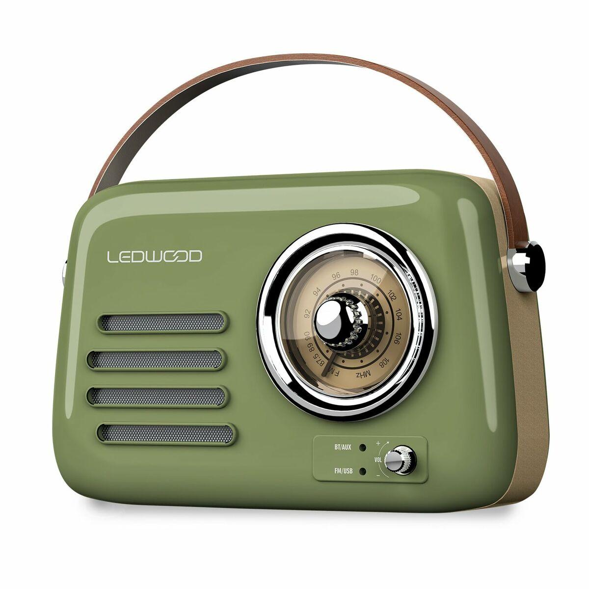 Rádio Transistor Ledwood ALMA GREEN Verde 30 W
