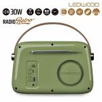Rádio Transistor Ledwood ALMA GREEN Verde 30 W
