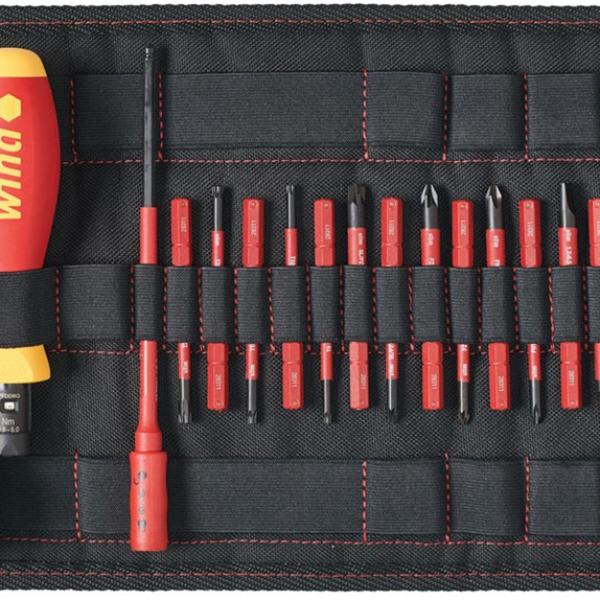 Chave de Fendas de TorqueVario - S Elétricas + 15 Bits - WIHA
