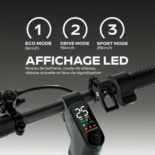 Trotineta Elétrica EZWAY Preto 450 W 25 km/h