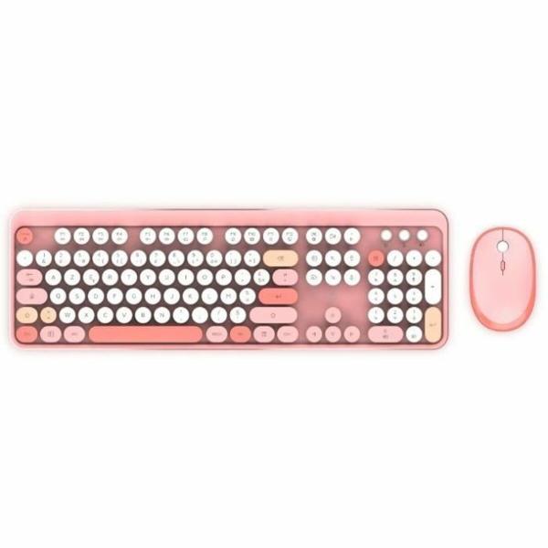 Teclado e Rato Mobility Lab Pure Color Rose Azerty Francês