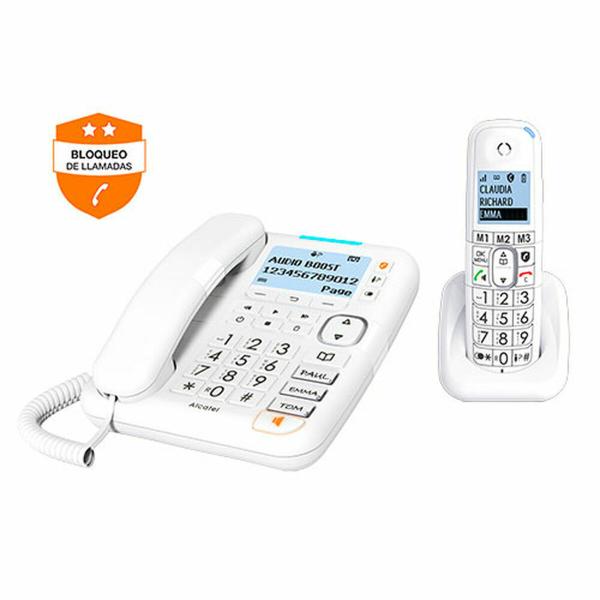 Telefone sem fios Alcatel XL785 Branco Azul Multicolor