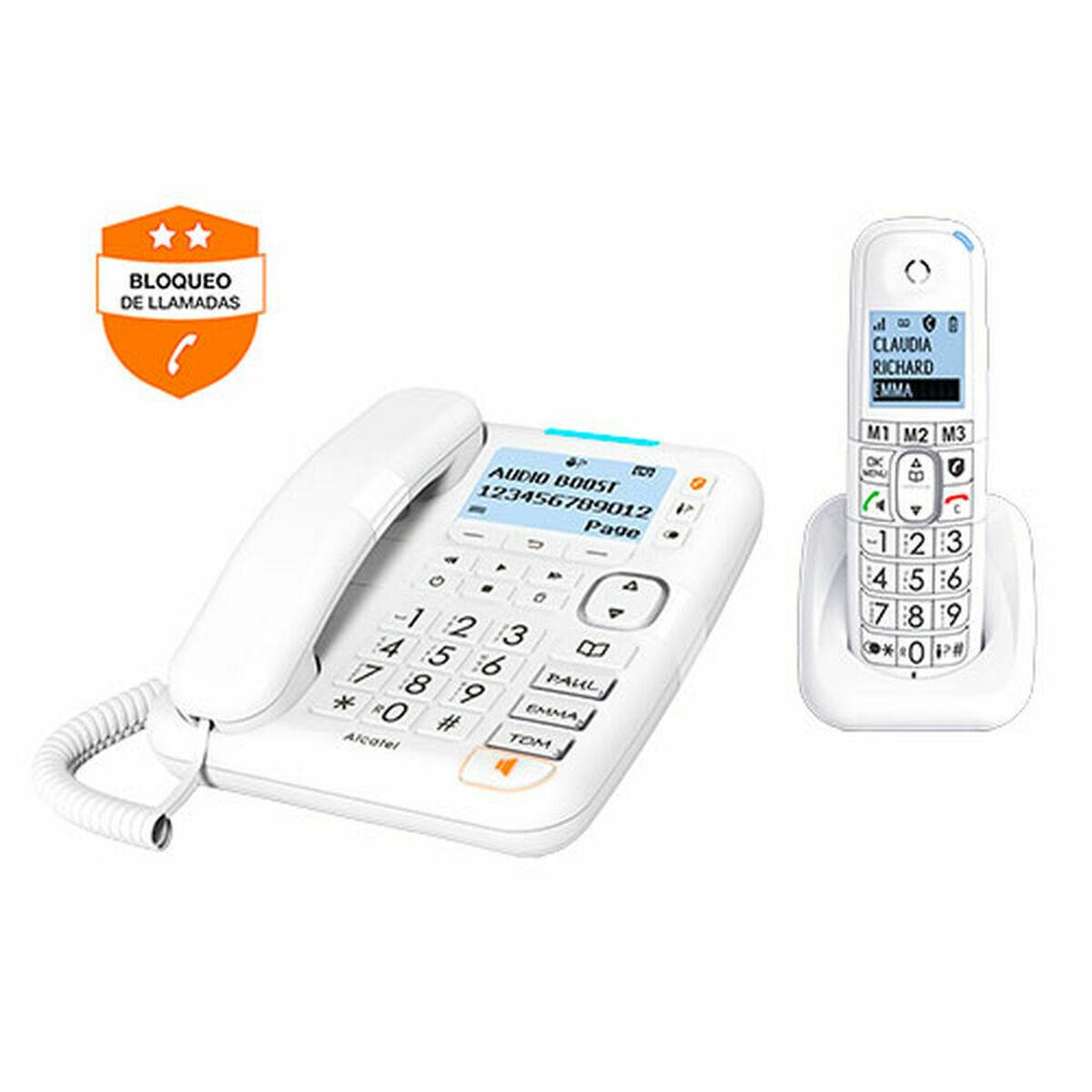 Telefone sem fios Alcatel XL785 Branco Azul Multicolor