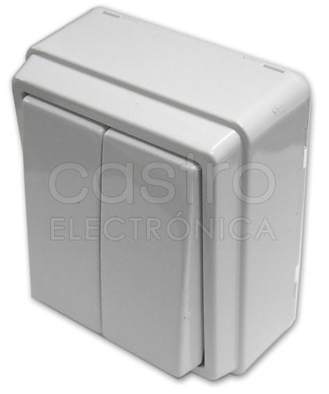 Comutador de Escada Duplo 10A 250V Série 3700 (Branco) - EFAPEL