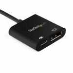 Adaptador USB C para DisplayPort Startech CDP2DP14UCPB         Preto