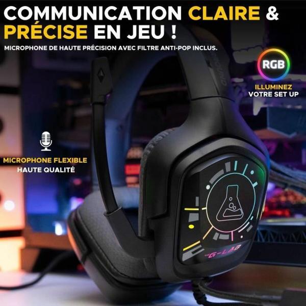 Auriculares com microfone The G-Lab KORP COBALT 7.1
