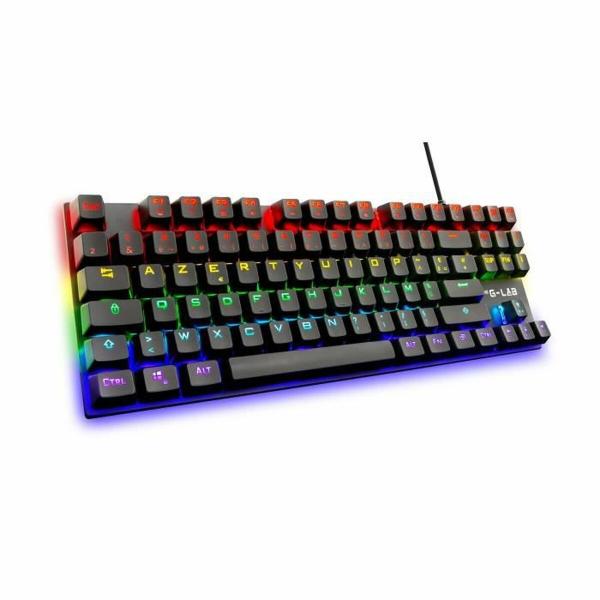 Teclado Gaming The G-Lab Mercury AZERTY Francês Preto