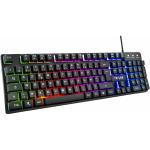 Teclado Gaming The G-Lab KEYZ-CAESIUM/SP Preto Qwerty espanhol