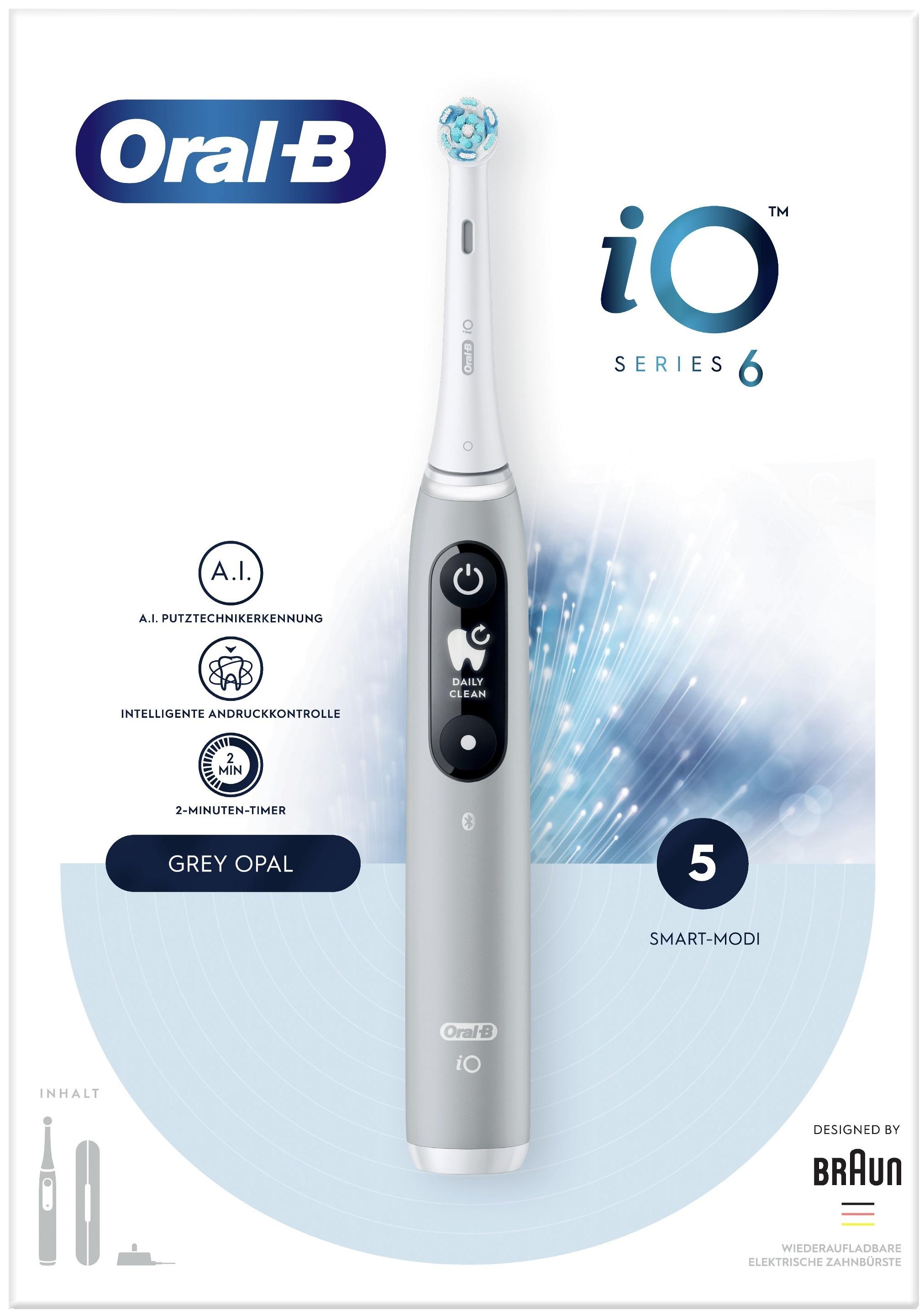 Escova de Dentes Elétrica iO Serie 6 Travel Case Opala (Cinza) - ORAL - B