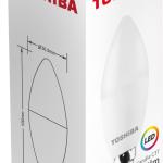 Lâmpada LED E14 C37 7W 6500K 806Lm - TOSHIBA