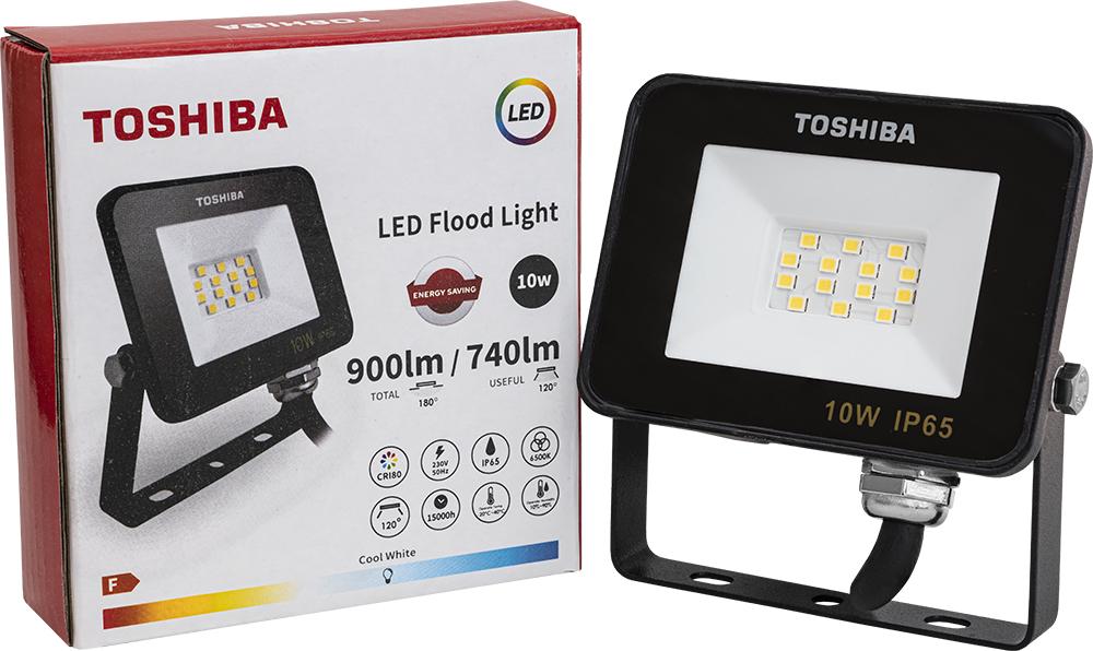 Projector LED 220VAC 10W Branco F. 6000K 900Lm IP65 - TOSHIBA