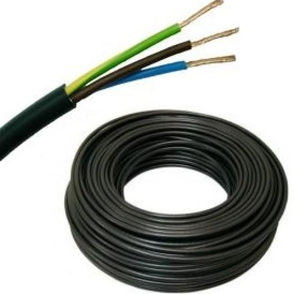 Bobine Cabo Eléctrico 3x 1,5mm Preto (100 mts)